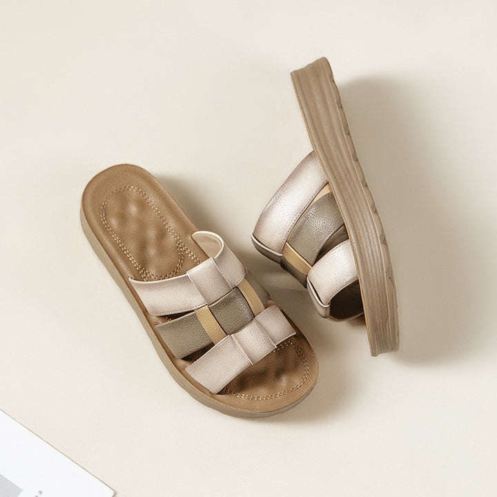 Femme Comfort Slide Sandaler med polstret fodseng Stilla