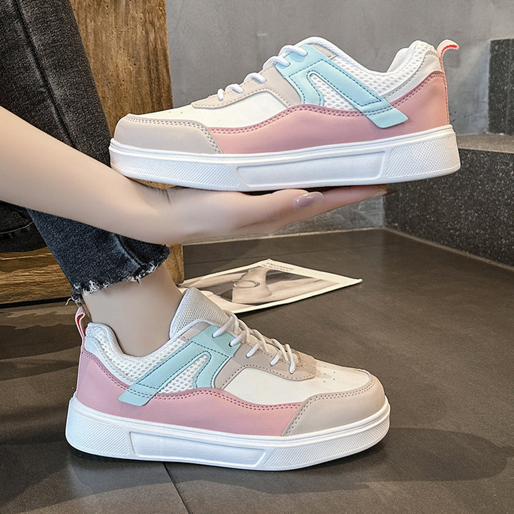 Dame Lettere Athletic Sneakers med Åndbar Mesh-Ventilation og Polstret sål Stilla
