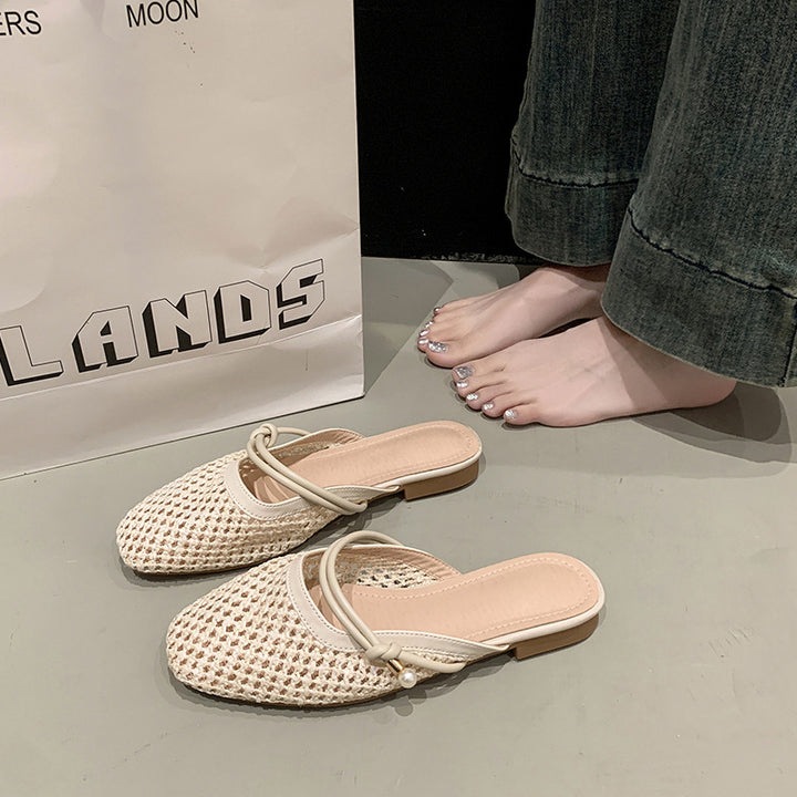 Dame Elegant Åben Tå Slide Mules Stilla