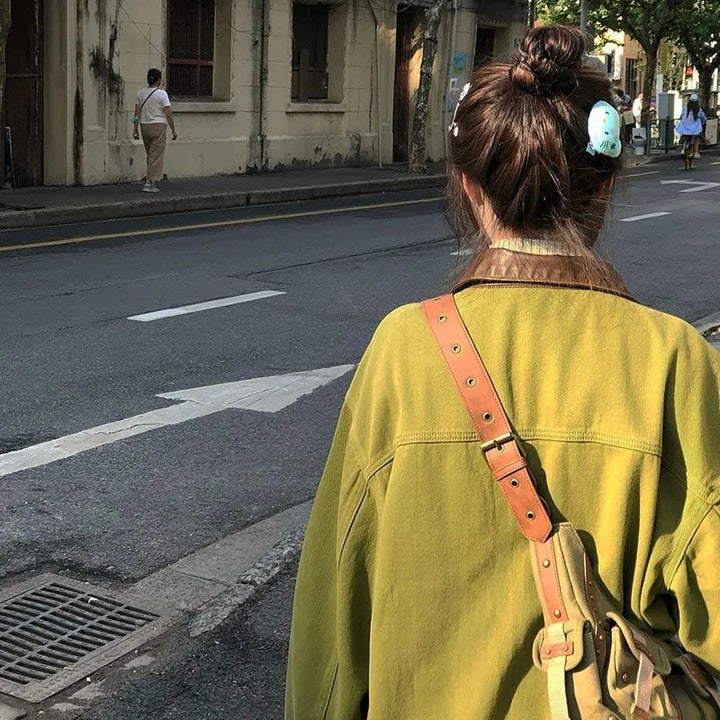 Kvinder Casual Denimjakke med Unikke Broderimønstre Stilla