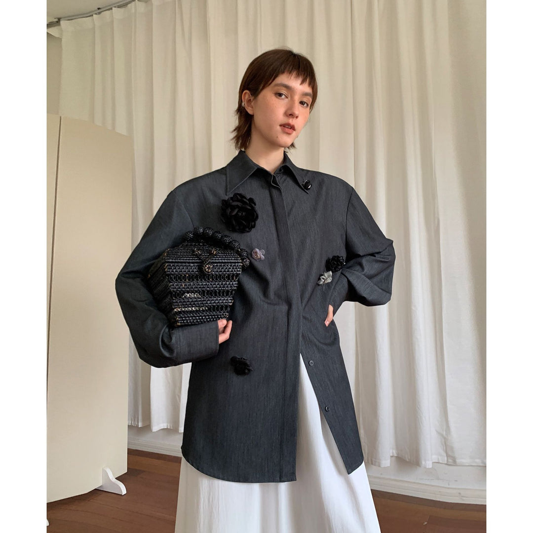 Dame stilfuld Overshirt-jakke med mode detaljer Stilla