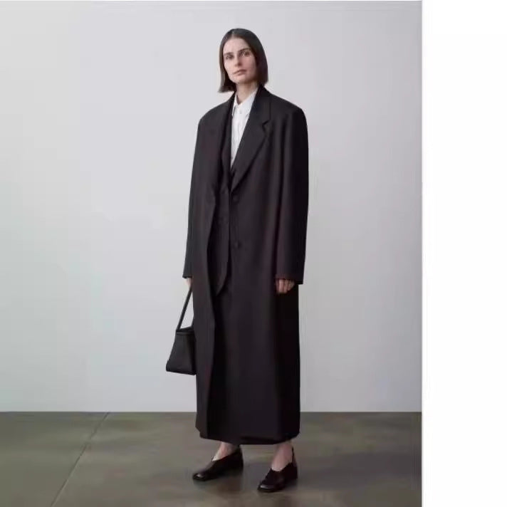 Kvinders elegante oversized frakke Stilla