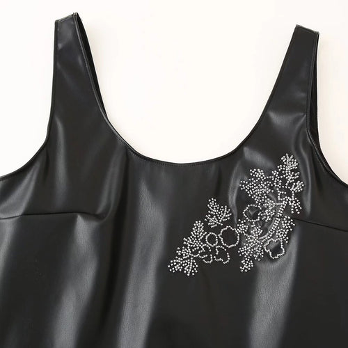 Femme Elegant Floral Broderet Tanktop Stilla