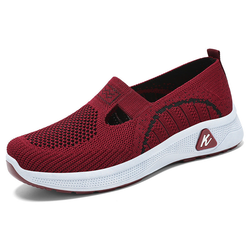 Dame Lettere og åndbare Sneakers med elastisk Slip-On Design Stilla