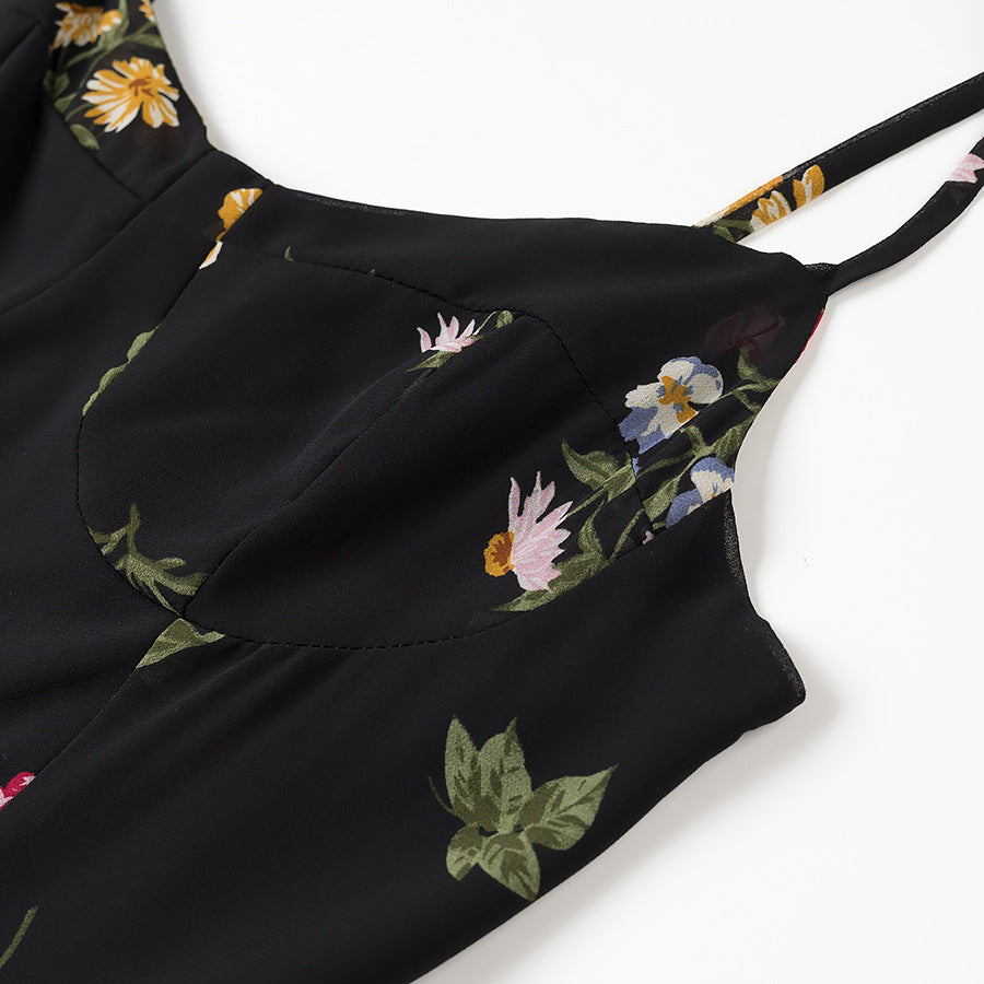 Feminint blomster midi kjole Stilla