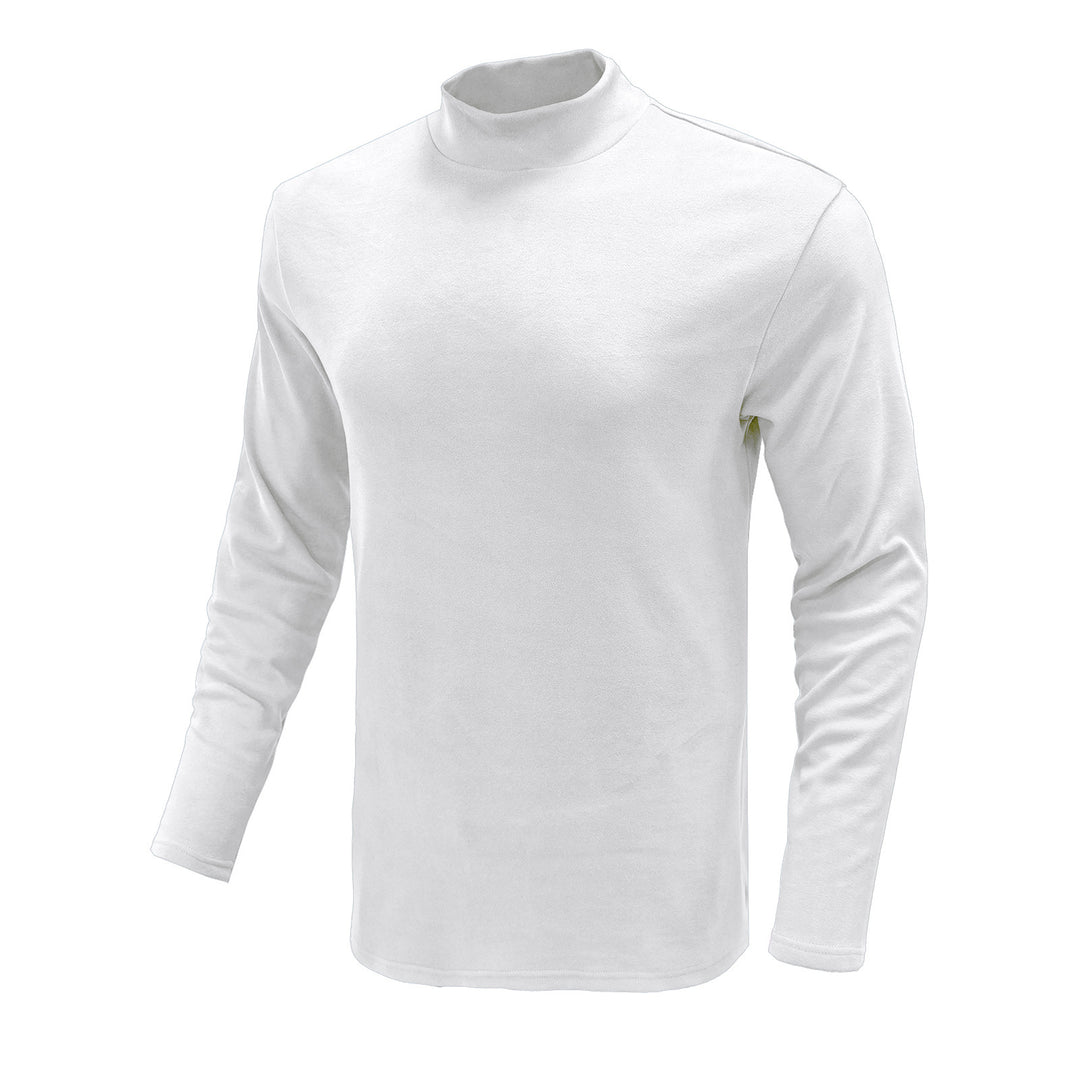 Herrer langærmet T-shirt med høj krave og funktionelt design Stilla