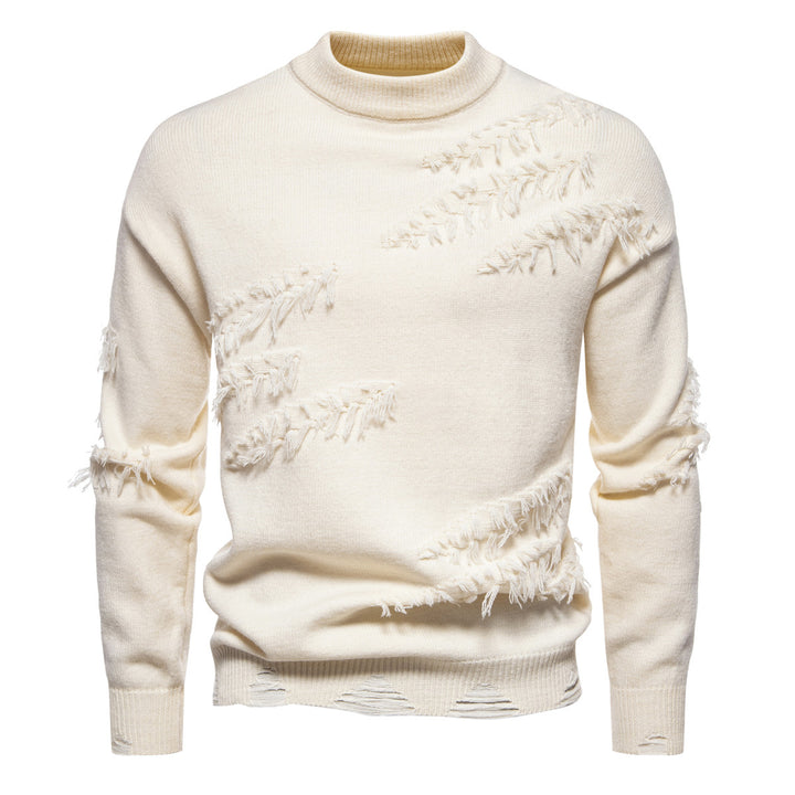 Herrer Vintage Høj Krave Pullover Stilla