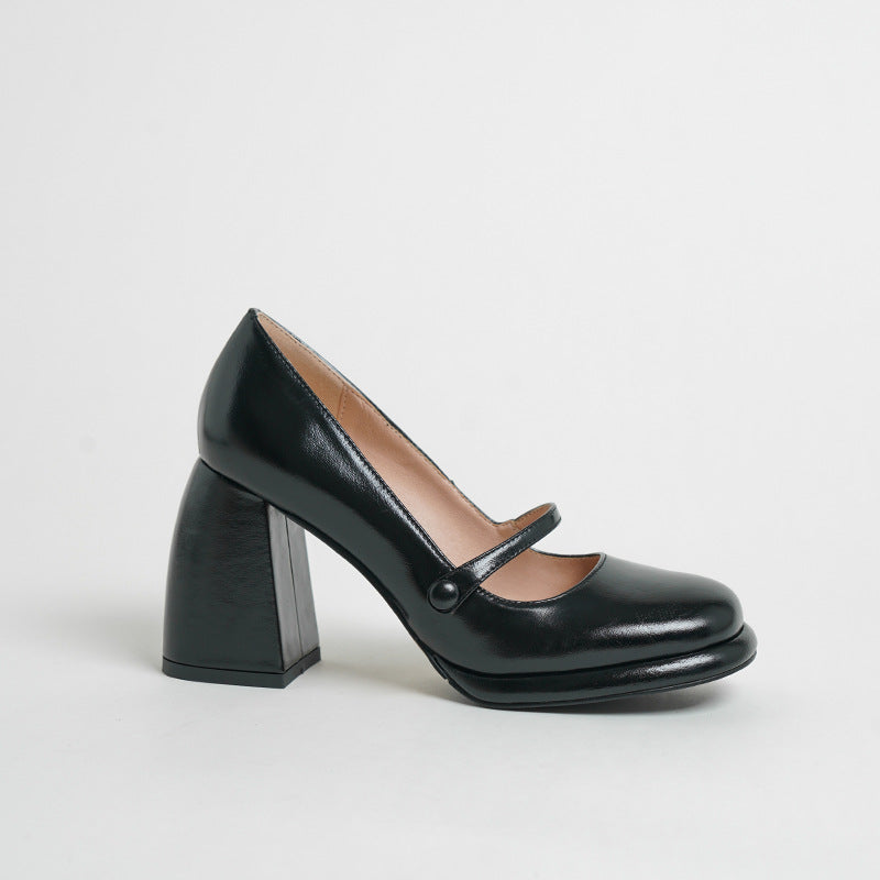 Femme Mary Jane blokhæle pumps Stilla