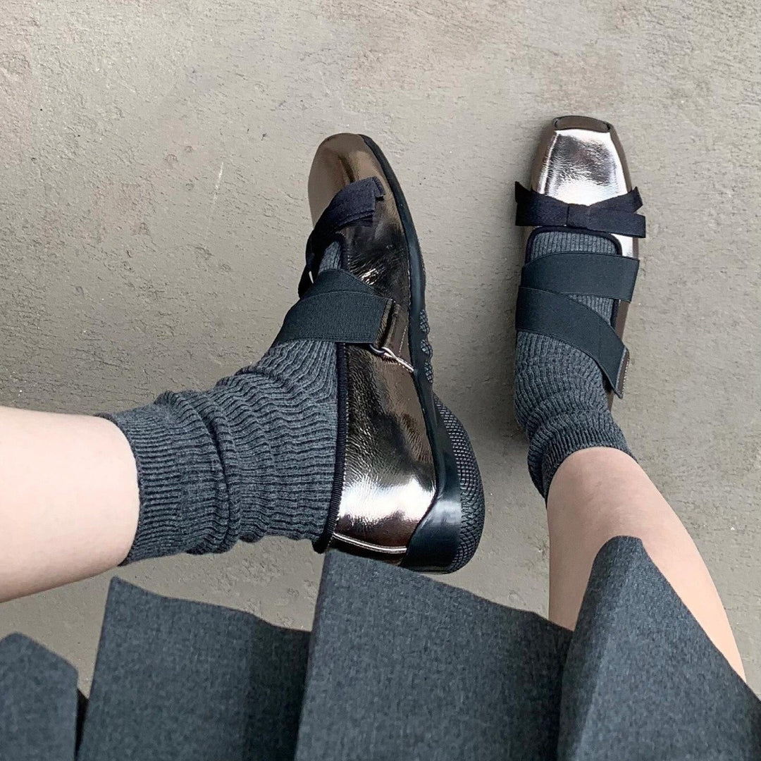 Dame Chunky Metal Tå Slip-On Sandaler Stilla