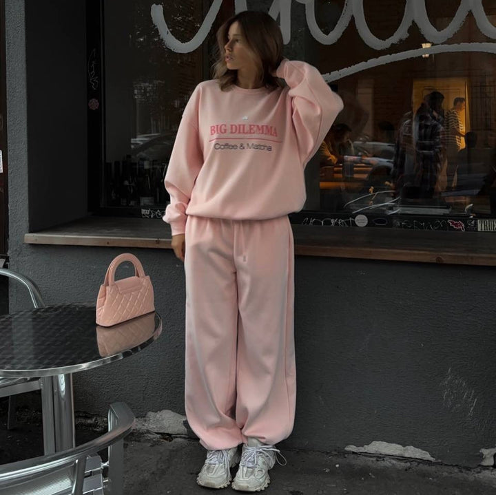 Dame Casual Tracksuit med Praktisk Linning og Casual Snit Stilla