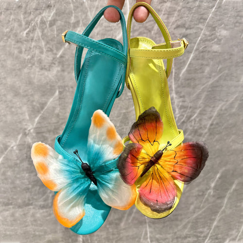 Dame Strappy Sommerfugl Detalje Sandaler Stilla