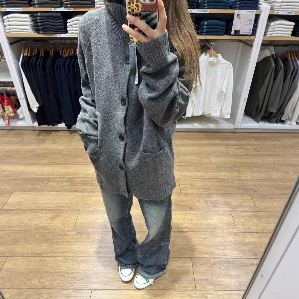 Kvinders Oversized Cardigan med Høje Lommer Stilla