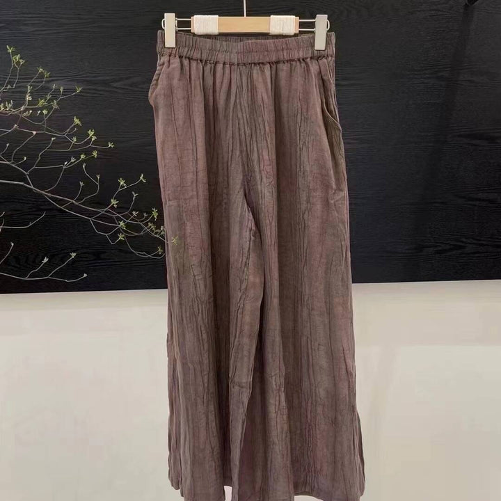 Femme Let Højtaljet Relaxed Fit Bukser Stilla