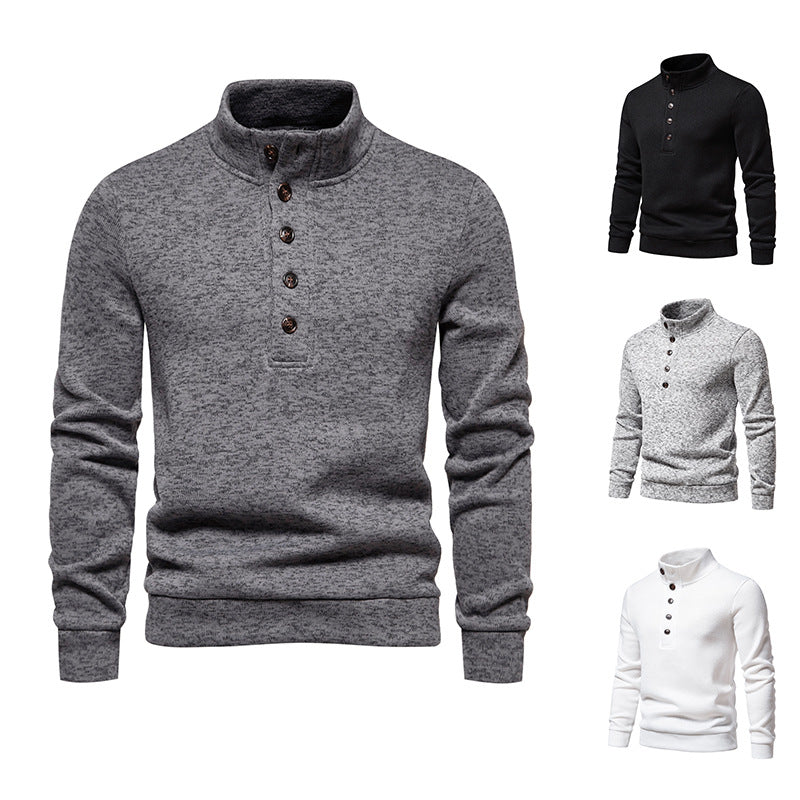 Herrer Varm Højkrave Pullover Sweater Stilla