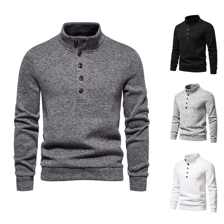 Herrer Varm Højkrave Pullover Sweater Stilla