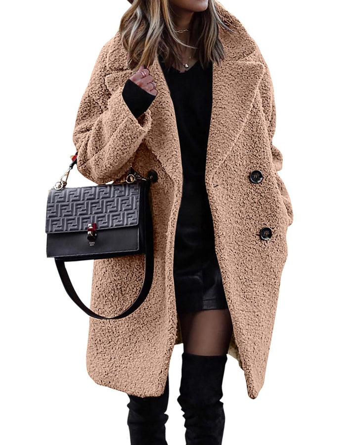 Stilla | Elegant frakke med pelslook