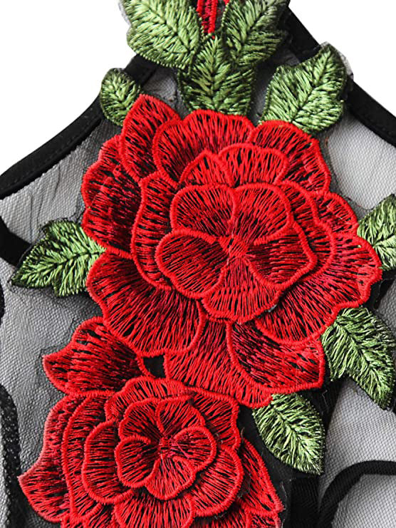 Dame Floral Broderet Net-Bralette Stilla