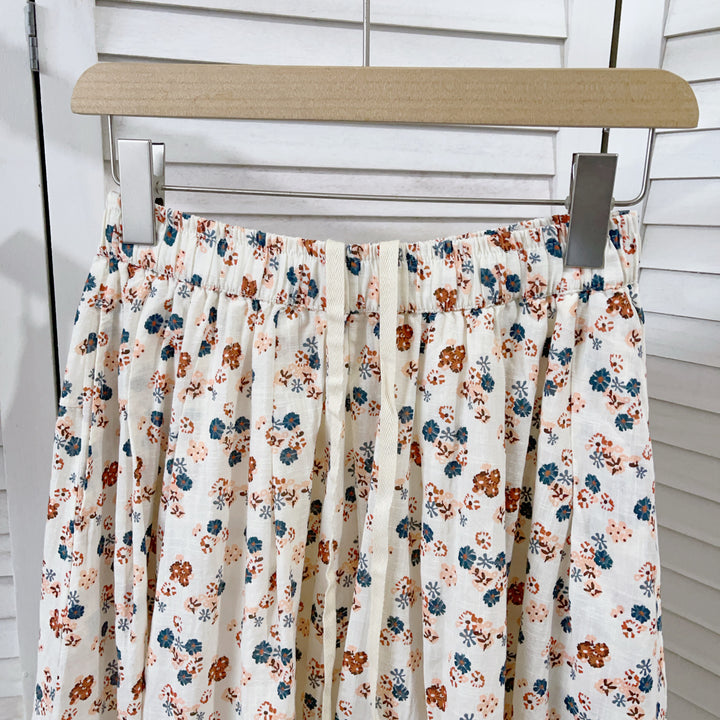 Femme Floral Maxi-Nederdel med elastisk talje Stilla