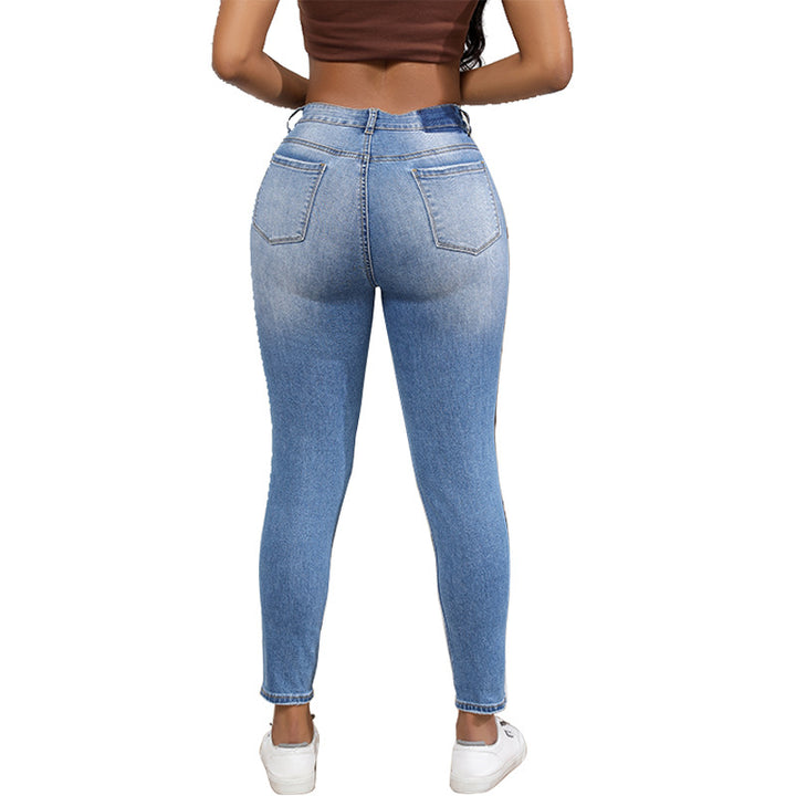Dame Skinny Jeans med modehuller Stilla