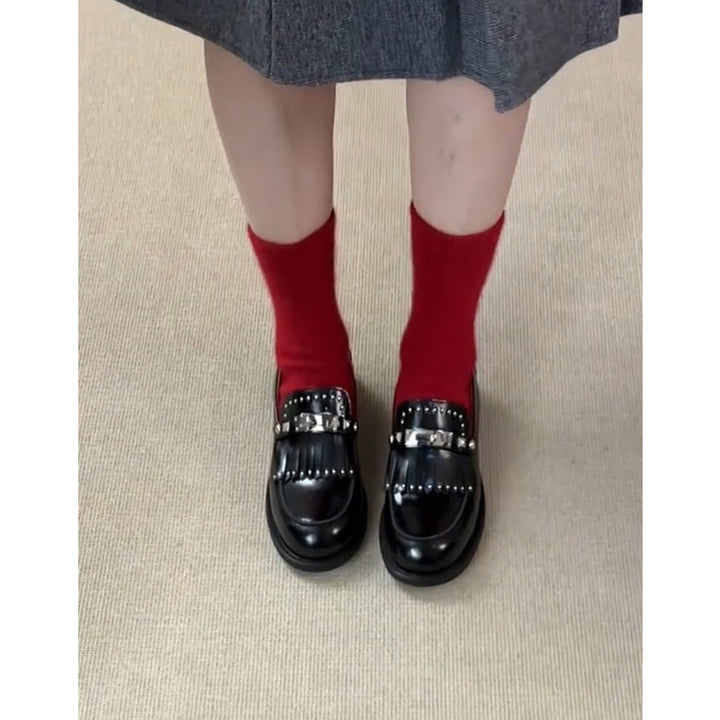 Dame Chic Dekorative Remme Loafer Stilla