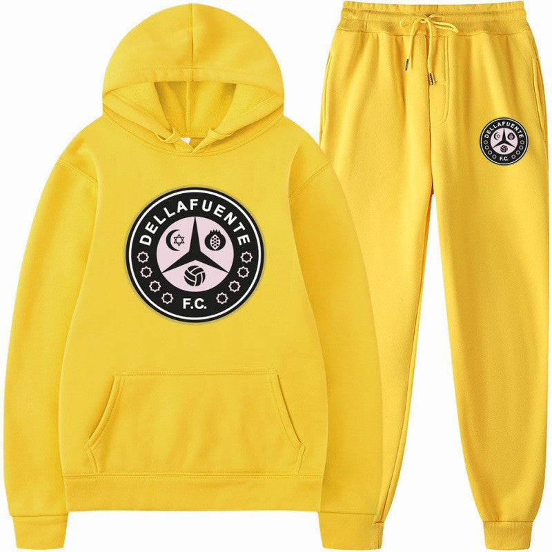 Kvinders sweatshirt og joggingbukser sæt med sporty klubmotiv Skovae