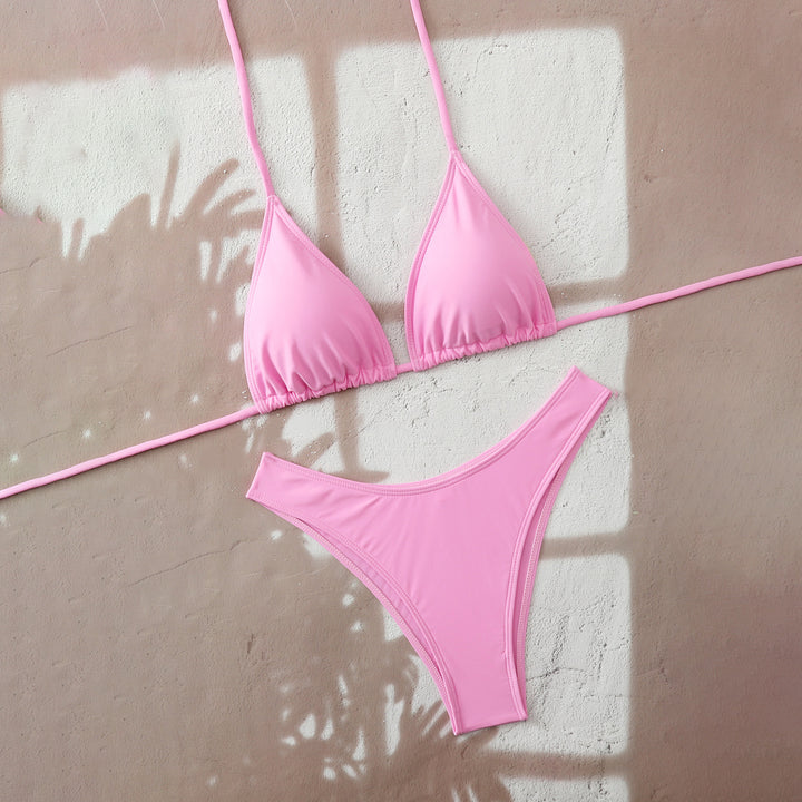 Damer Triangel-bikini med justerbare snørebånd Skovae