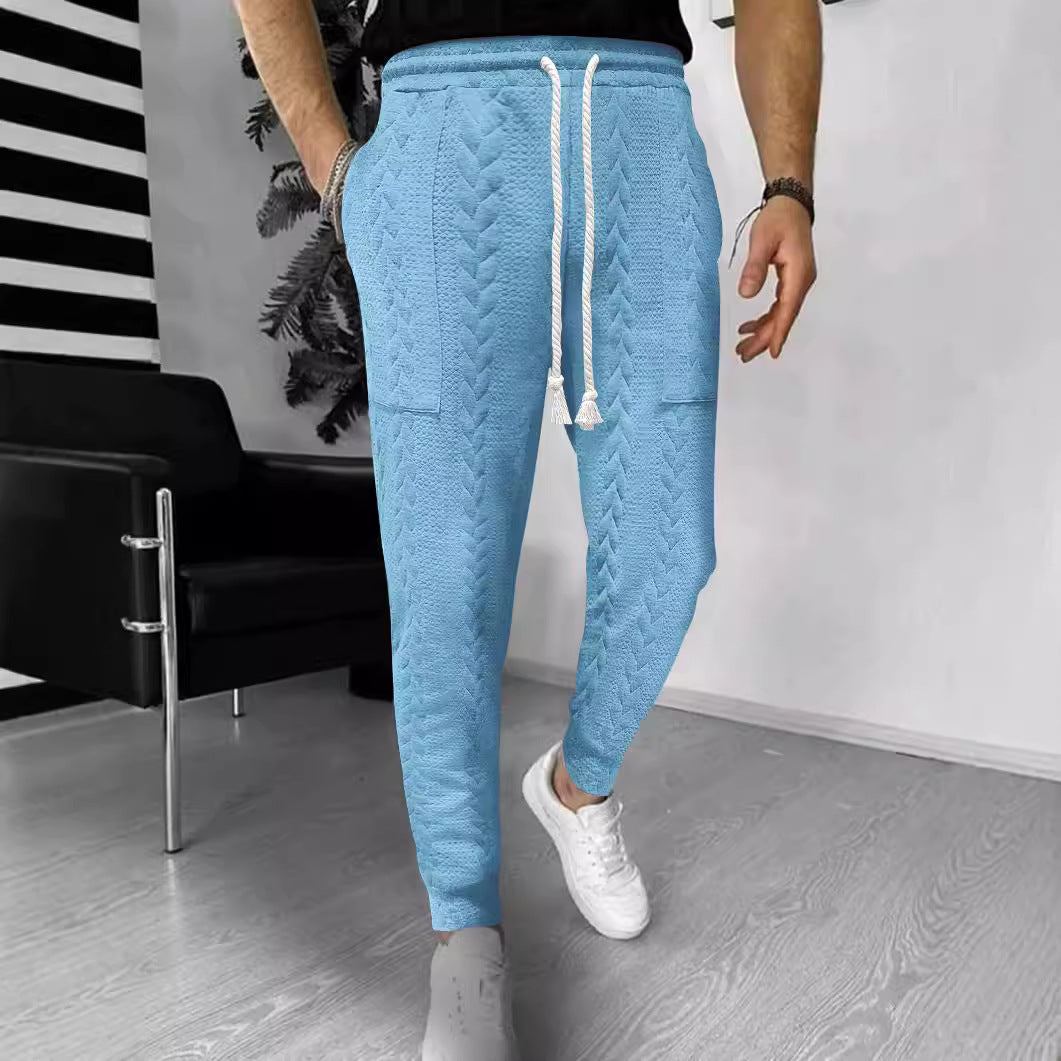 Herre afslappet fritidshose med struktureret design og praktiske lommer Stilla