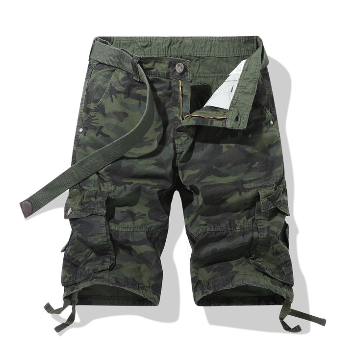Herre Cargoshorts i camouflage-design med justerbar Talje Stilla