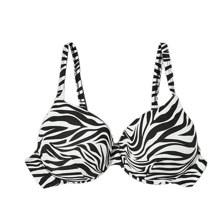 Dame trekant-bikini top med raffinerede flæsedetaljer og justerbare stropper Skovae