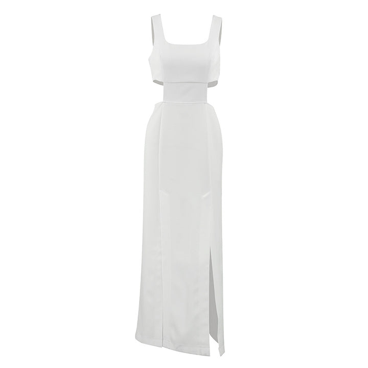 Damekjole med elegante udskæringer og svajende kant Stilla