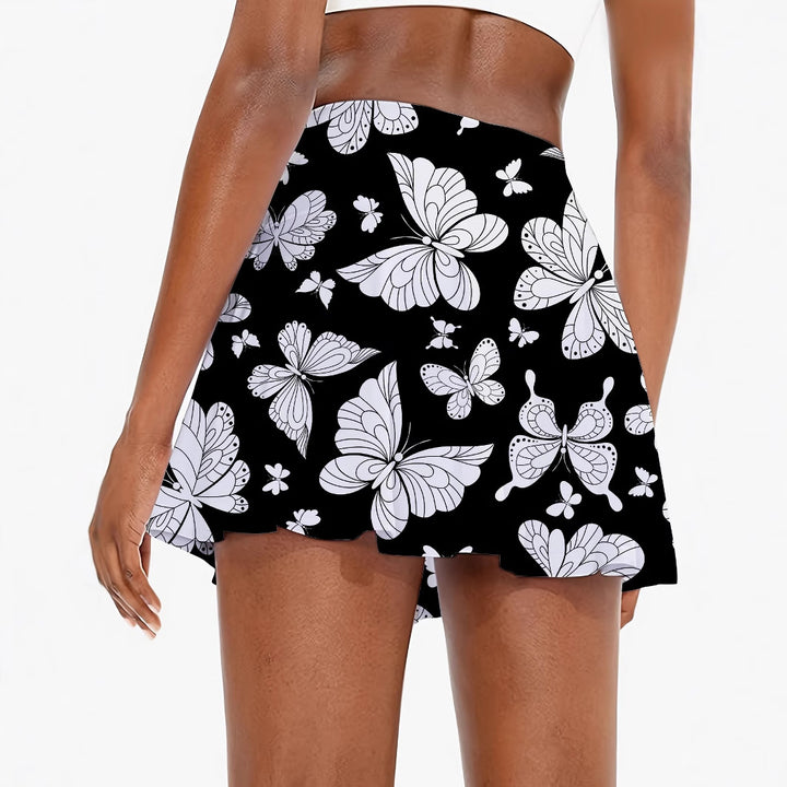 Femme Butterfly Print Mini Skirt Stilla