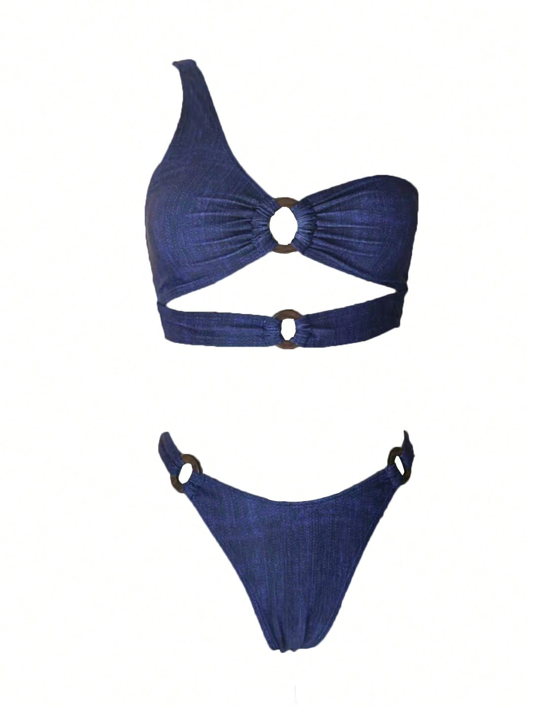 Dame One-Shoulder Cut-Out Bikini Sæt Stilla