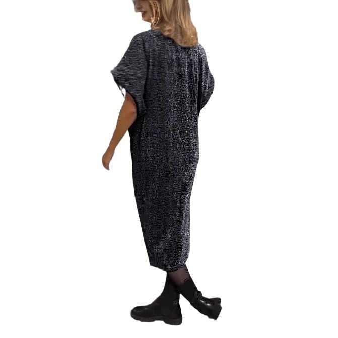 Dame Wrap Kjole i elegant Fløjl Stilla