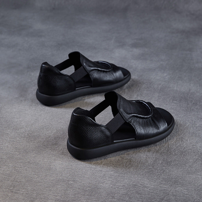 Dame Open-Toe Komfort Sandaler med justerbar rem Stilla