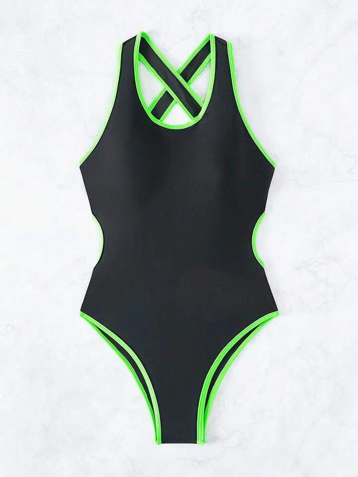 Dame Sporty Cut-Out Éntpiece Badedragt Stilla