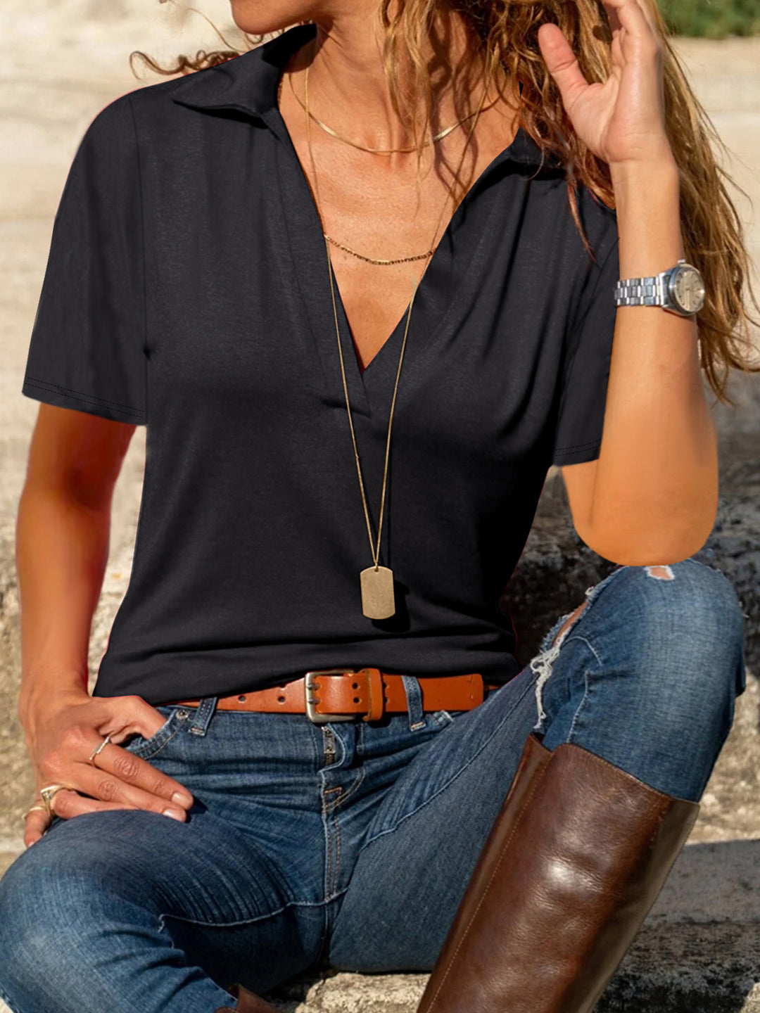 Dame Polo-Shirt Stilla
