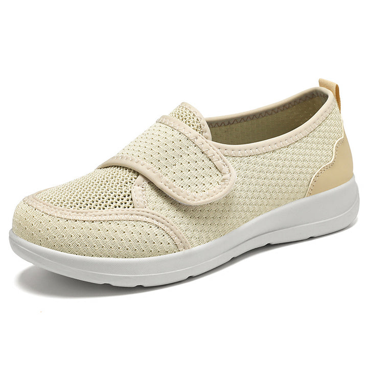 Dame Behagelige og åndbare Slip-On Sko med Velcro Stilla