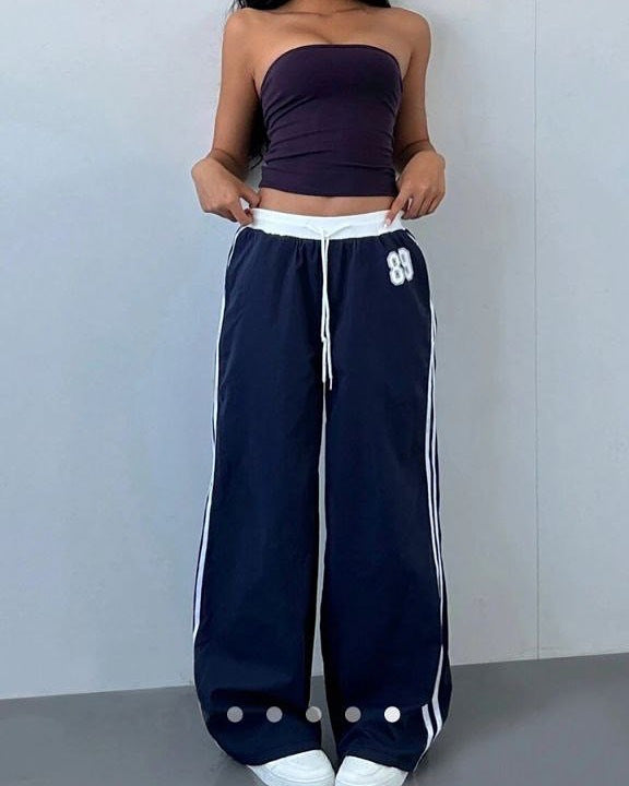 Dame Sporty Joggingbukser med sidelange stribemærker Skovae