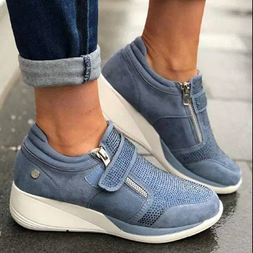 Dame Sneakers med åndbart overmateriale og innovativ lukning Stilla