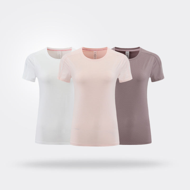 Dame teknisk sports-T-shirt med innovativ fugtighedsregulering Stilla