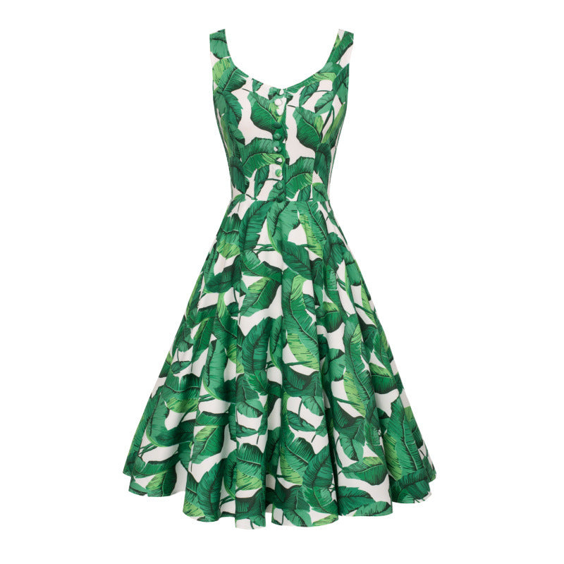 Femme Fit and Flare Blomsterprint Kjole Stilla