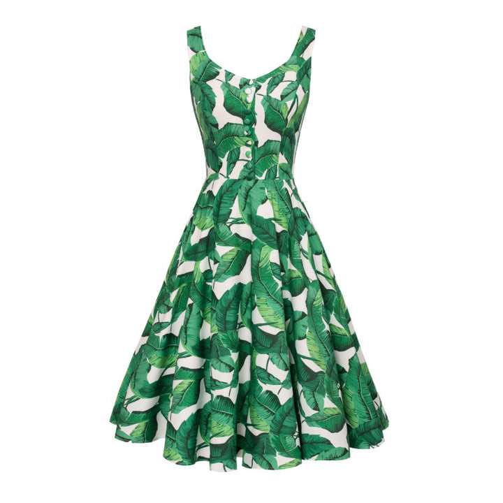 Femme Fit and Flare Blomsterprint Kjole Stilla