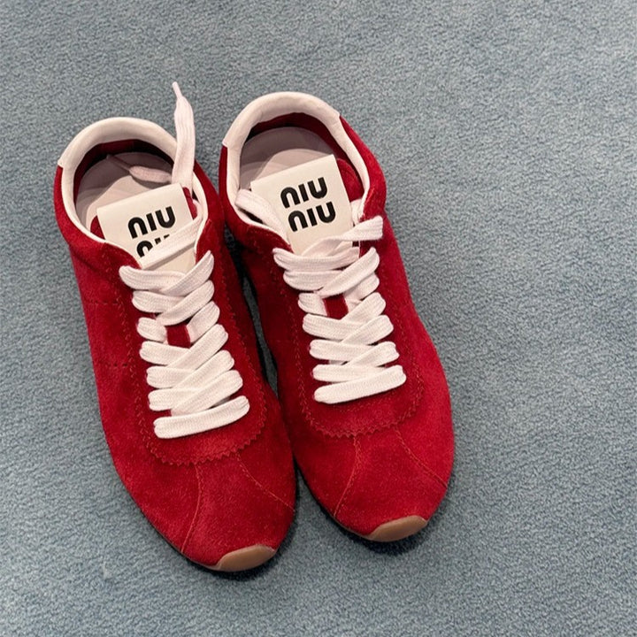 Dame Vintage-Style Retro Sneakers med høj kvalitets ruskindsdetalje Stilla