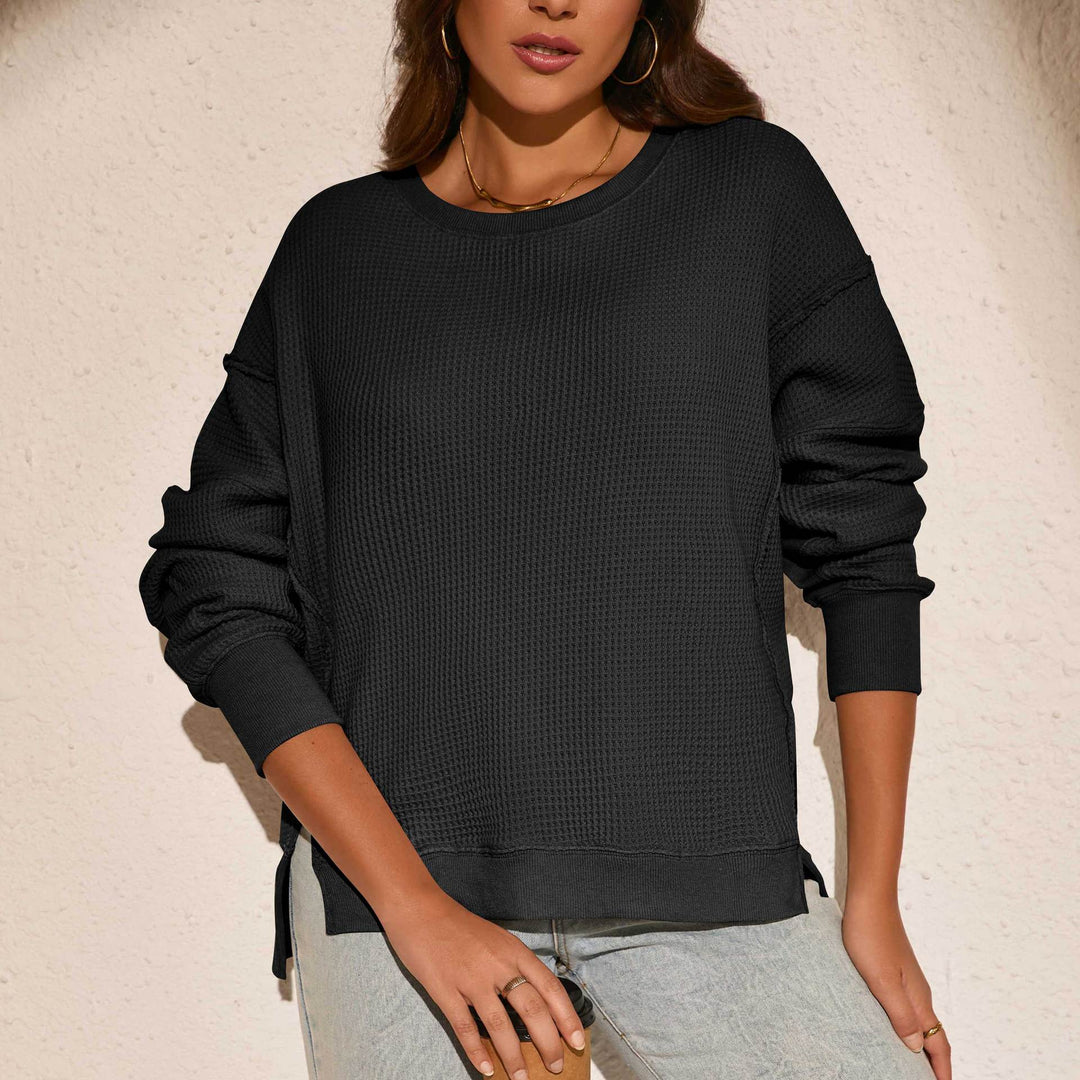 Damer afslappet sweatshirt med struktureret overflade og moderne snit Stilla