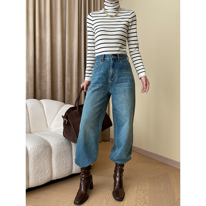 Kvindernes løse jeans med høj talje Stilla