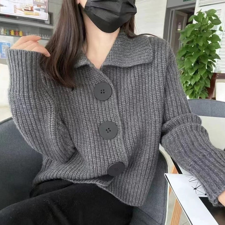 Femme Cozy Strikjakke med tekstur Stilla