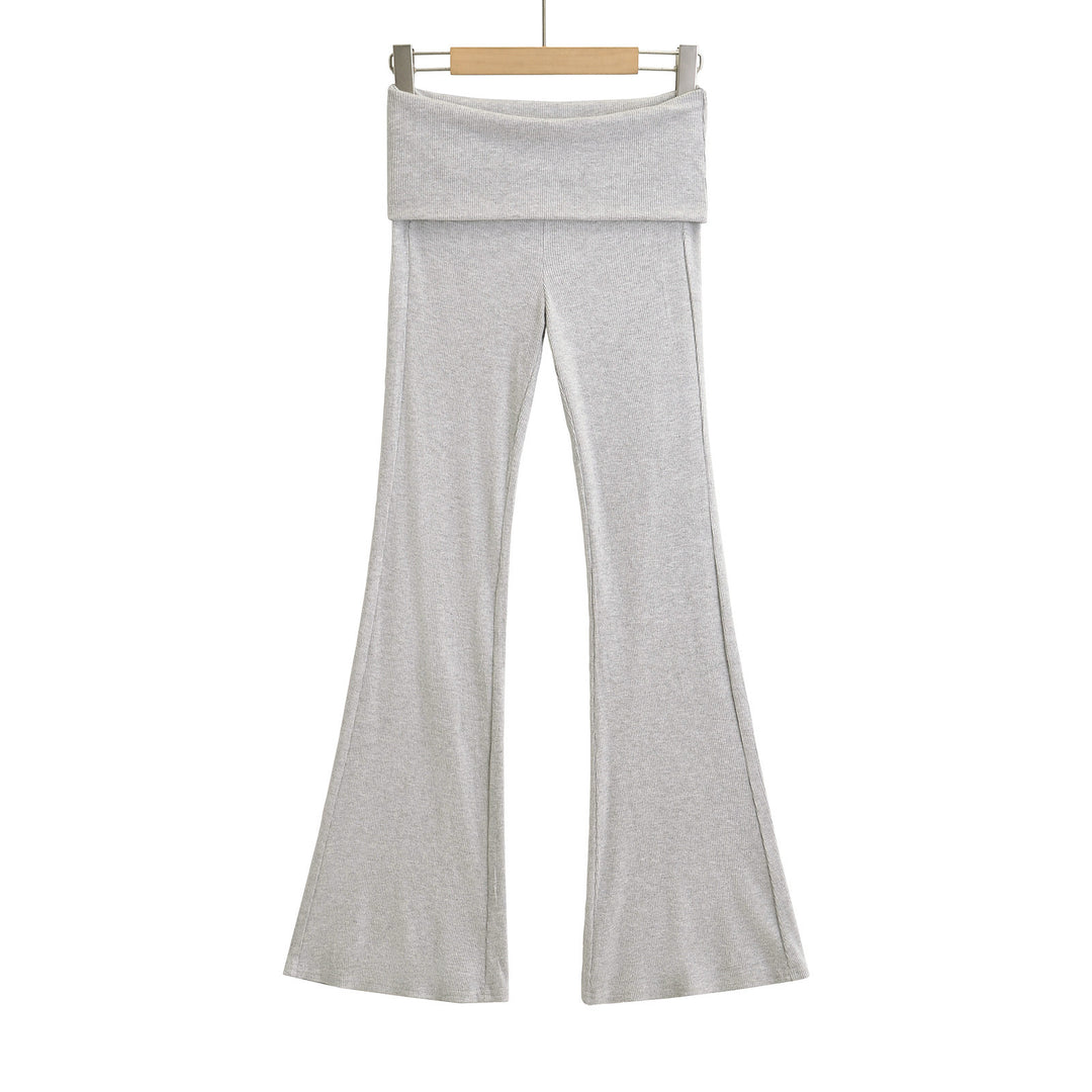 Dame flare leggings med bred talje og fleksibelt materiale Stilla