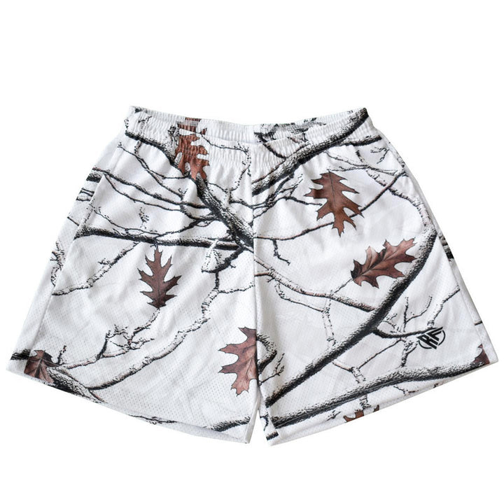 Herrer Outdoor Camouflage Mønster Træningsshorts Stilla