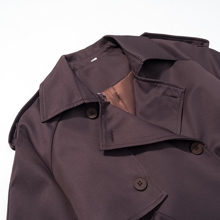 Kvinders elegante trenchcoat med justerbart bælte og fashionable kraver Stilla