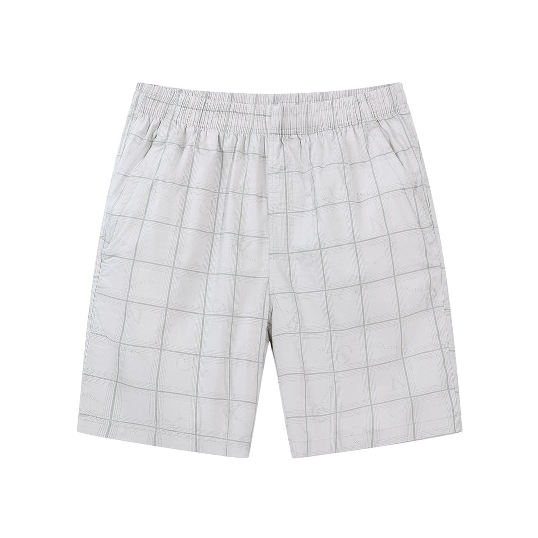 Herrer casual shorts i moderne ternet mønster Stilla